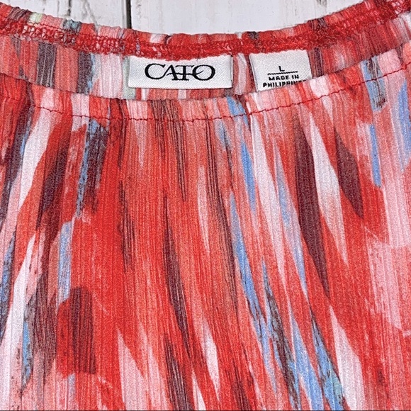 Cato Large stretchy hi low long top Coral/pinkish - Picture 2 of 7